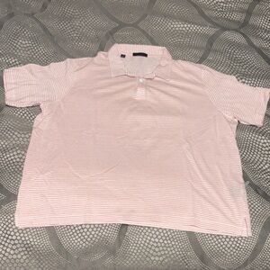 Saks Fifth Avenue Light Pink Polo Shirt